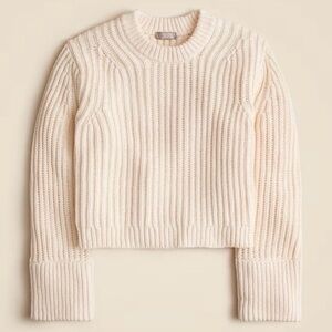 J. Crew fisherman crewneck sweater XS look!